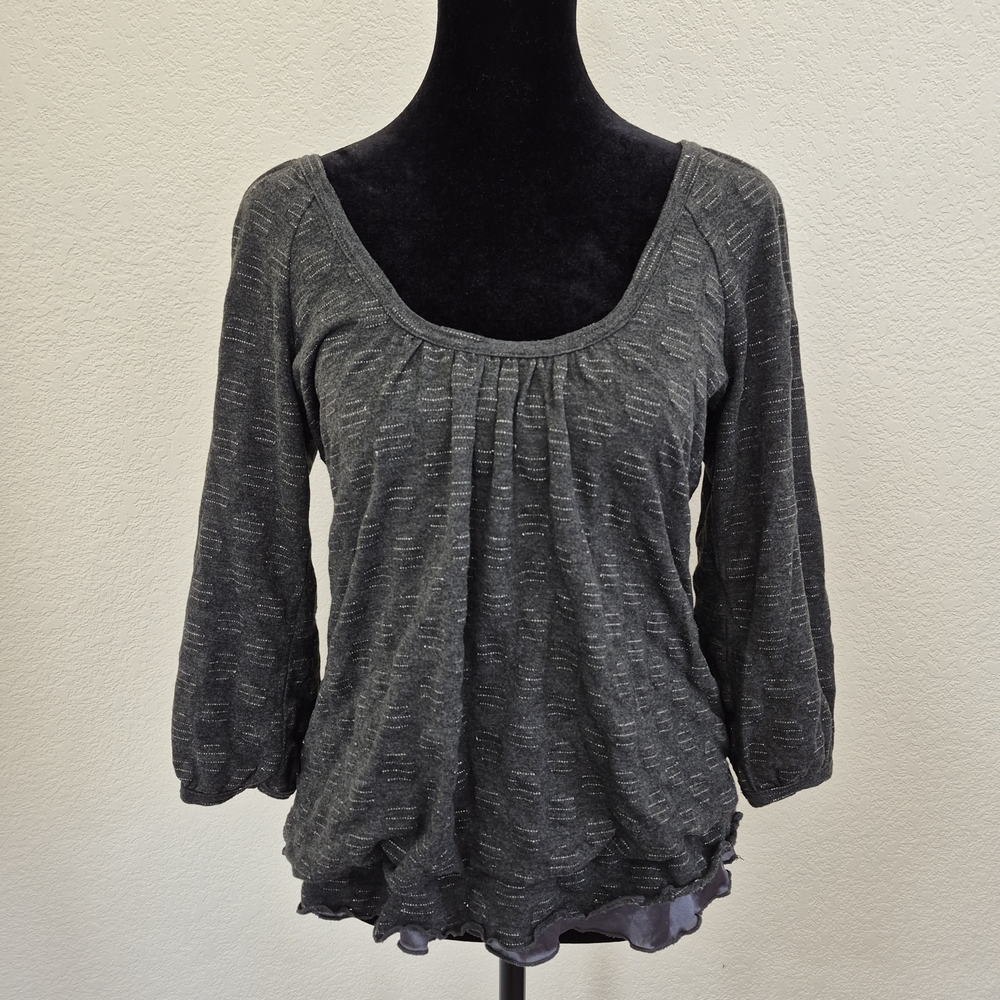 Moma Charcoal Gray Size S Women's Blouse